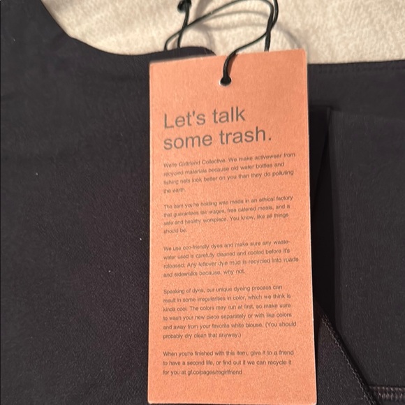 REVOLVE Girlfriend Collective Black High-Waisted Athletic Shorts and Bra Set NWT - Picture 4 of 7